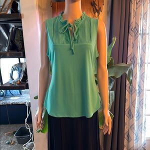 Sleeveless Green Top